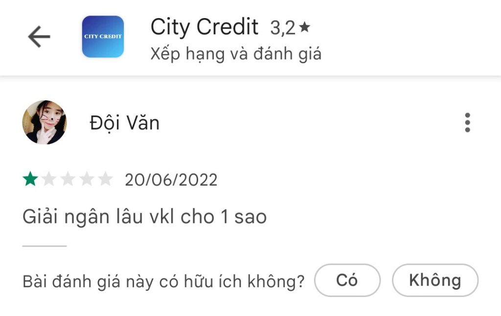 City Credit lừa đảo