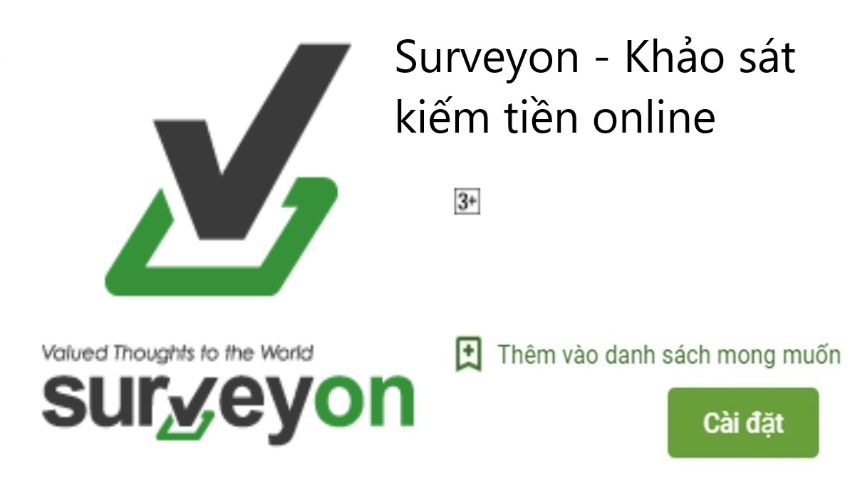 Read more about the article Surveyon là gì ? Tải app Surveyon Apk Ios 3.9 khảo sát kiếm tiền online